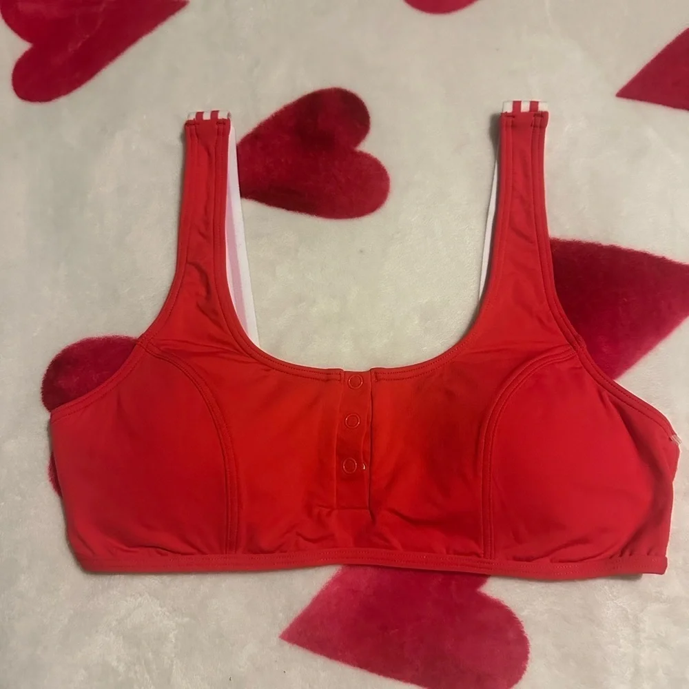 SEAFOLLY Tank Bikini Top in Chilli Red NWOT